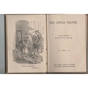 The Little Prayer Antique Childrens Book Hunt & Eaton Cranston Stowe Hardcover image 2