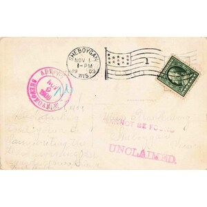 Vtg 1909 Taylor Art Co Series 470 Postcard Romantic Comic Sheboygan WI VG image 2