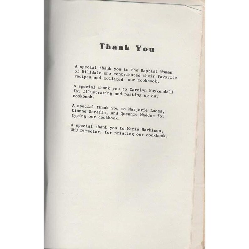 Le donne battiste condividono il libro di cucina del Pane della Vita Hilldale Baptist Church Bham, AL immagine 4