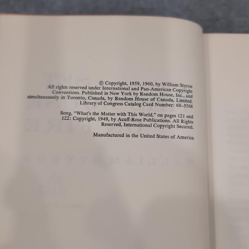 Set This House on Fire William Styron 1960 Signed by Author Hardcover VG/VG image 6