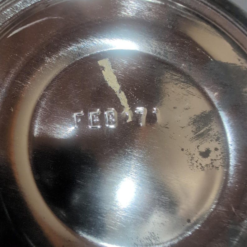 Lata de café Astor vintage, bote metálico azul de 1971, accesorio publicitario. imagen 5