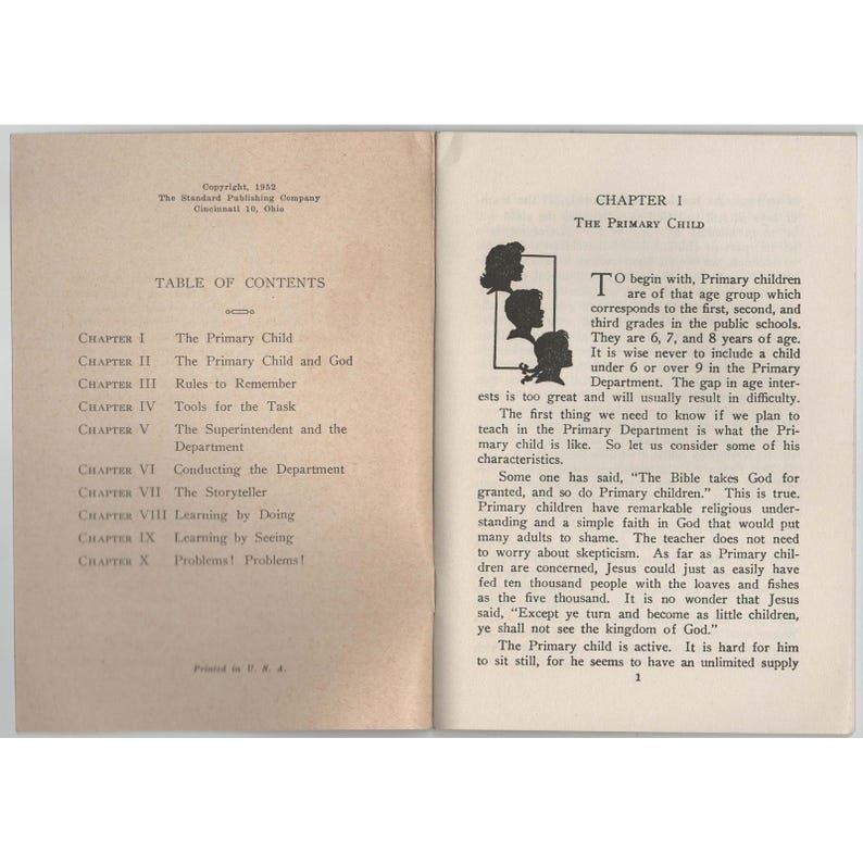 How to Conduct the Primary Department Tessa Colina 1952 Vintage Booklet image 3