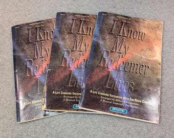 I Know My Redeemer Lives Easter Musical SATB Richard Kingsmore Lot of 3 BK-3118