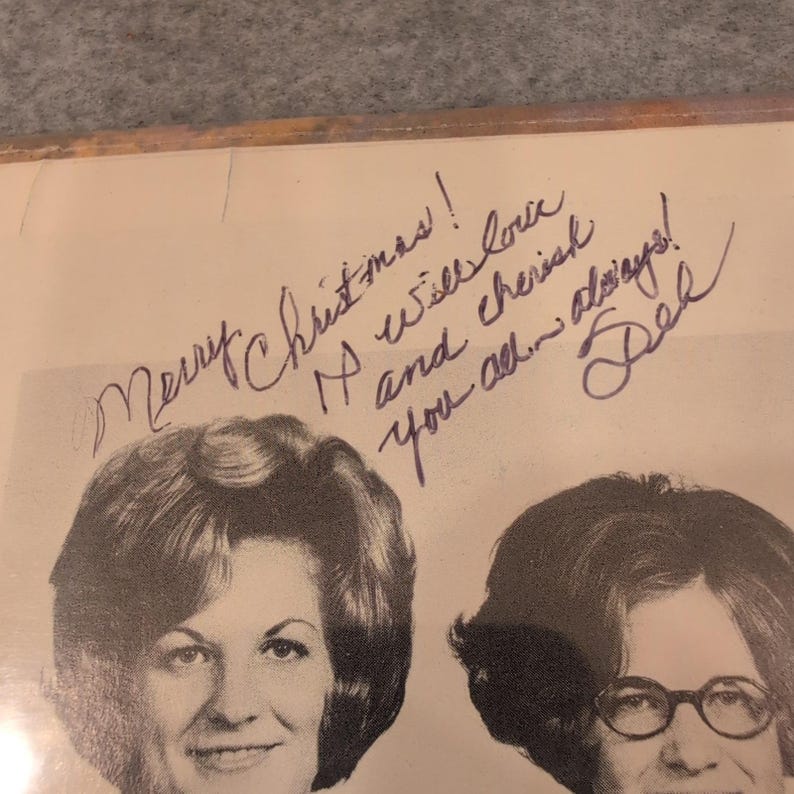The French Sisters I Met God On A Mountain Vinilo LP Firmado Sellado Steeple STP imagen 3