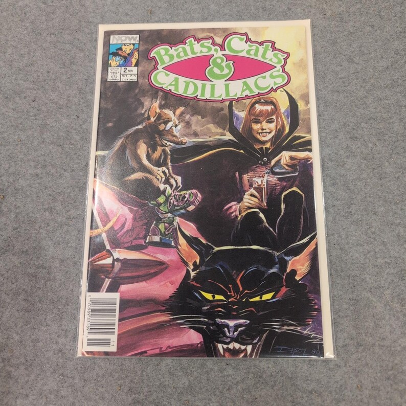 Bats Cats & Cadillacs 2 Now Comics November 1990 Vintage Comic Book image 1