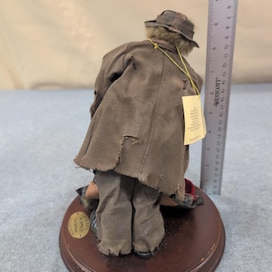 Vtg Emmett Kelly Jr Real Rags "The Sax Player" Clown Figurine Limited Edition image 6