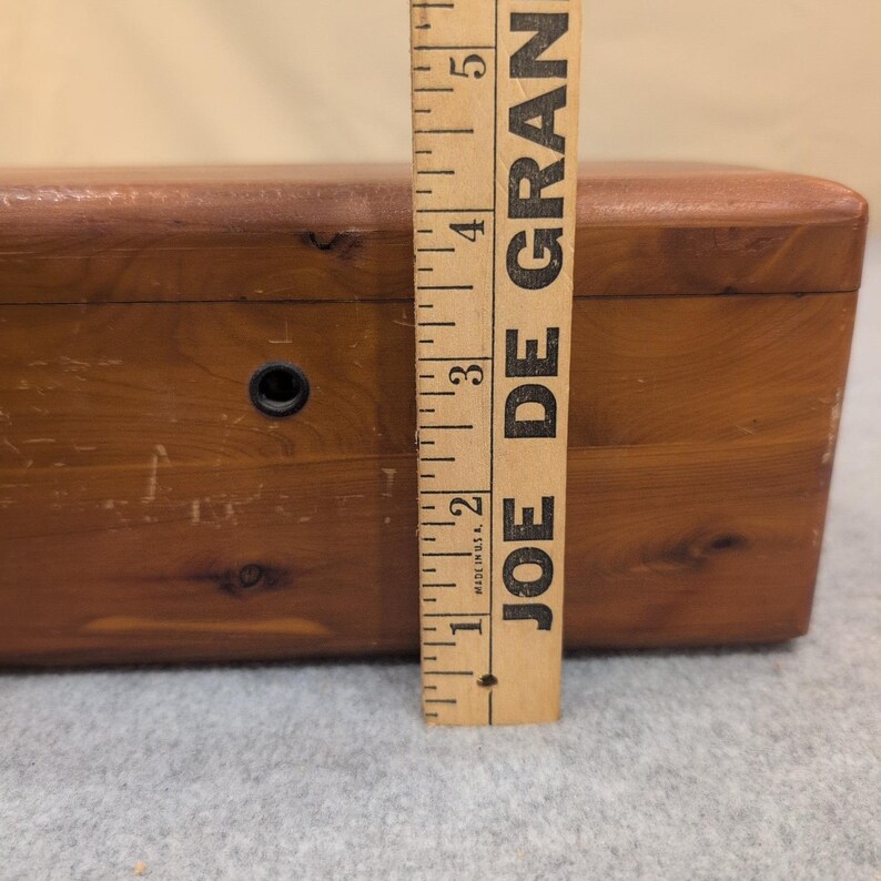 Vintage Lane Cedar Chest Miniature Jewelry Trinket Box Geo Cater Furniture Co image 9