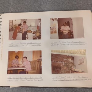 Vintage album uit 1972-1973 van de familie Harrington uit Charleston, West Virginia, van kolonel Patricia Harrington van de Amerikaanse luchtmacht. afbeelding 5