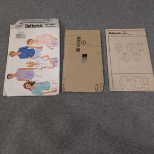 Butterick 6085 Sewing Pattern Misses Petite Shirts Size 20-24 Cut Complete image 1