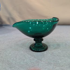 Fostoria hartvormige compote smaragdgroen glazen sokkel snoepschaal afbeelding 4