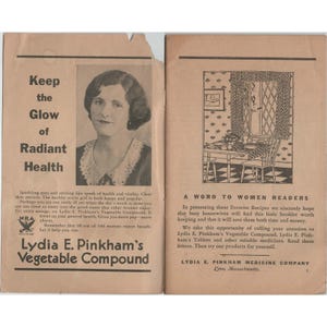 Vintage Lydia E Pinkham Favorite Recipes Booklet Medicine Advertising 1930s NRA image 3