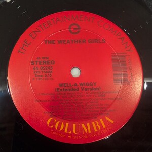 The Weather Girls Well-A-Wiggy 12" Vinyl Singel 45 RPM Columbia 44-05245 1985 bild 4
