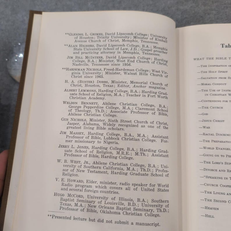 What The Bible Teaches 1972 Harding Graduate School of Religion Lectureship Book image 6