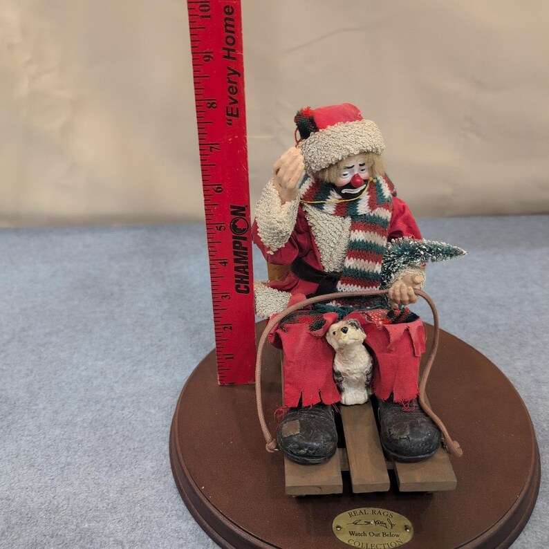 エメット・ケリー・ジュニア REAL RAGS ウォッチ・アウト・ビロウ・コレクション ピエロ クリスマス フィギュア 画像 11