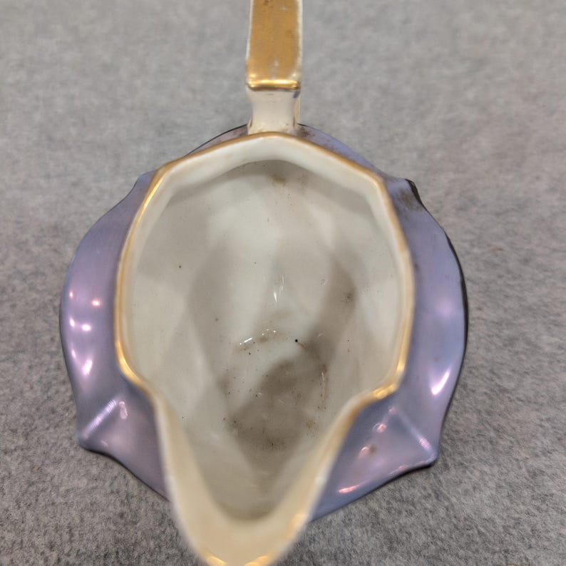 Noritake Hand Painted Lusterware Rose Creamer Vintage Japan Porcelain Gold Trim image 4