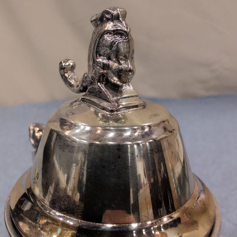 Antique Rogers Smith & Co Silver Plate Syrup Pitcher Figural 187 Meriden CT 1873 image 2