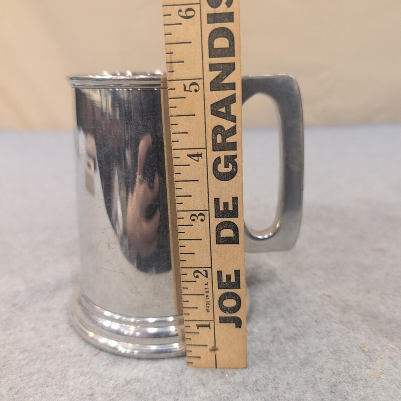 Unity Pewter Vintage 1966 Annual Staff Engraved Tankard Mug Silver Tone NA310 image 4