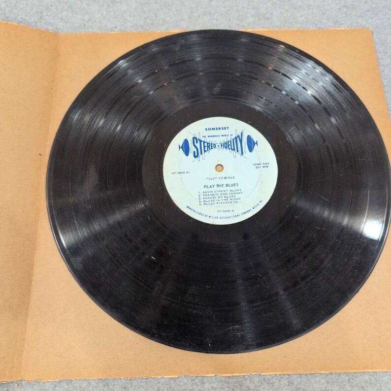 101 Strings Play The Blues Vinyl LP Somerset SF-5800 W.C. Handy Tribute Jazz 12" image 4