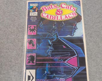 Bats Cats & Cadillacs 1 Special Premiere Issue Topps Comics 1990 Vintage Comic