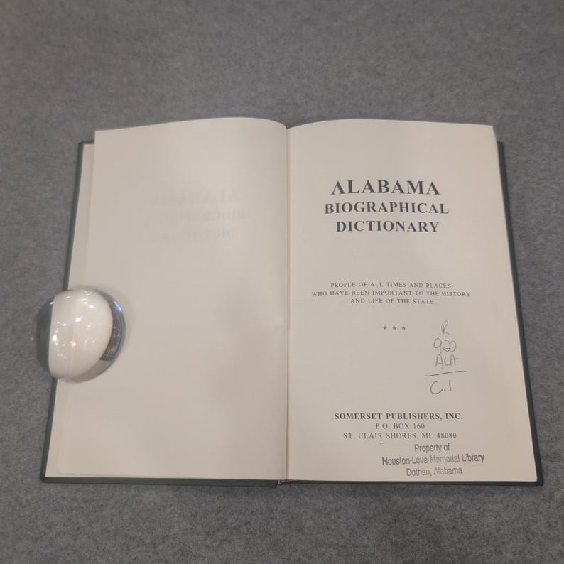 Alabama Biographisches Wörterbuch Somerset Verlage 1998 Hardcover Referenz Bild 2