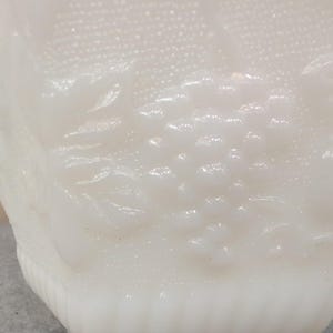 Fire-King Milk Glass Harvest Grape Hexagonal Planter White VTG Anchor Hocking image 4