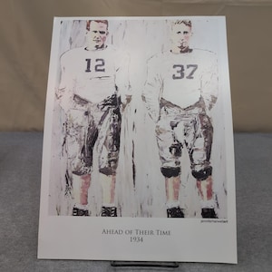 Jennifer Harwell Art History of Alabama Crimson Tide - Juego de 13 impresiones de fútbol imagen 1