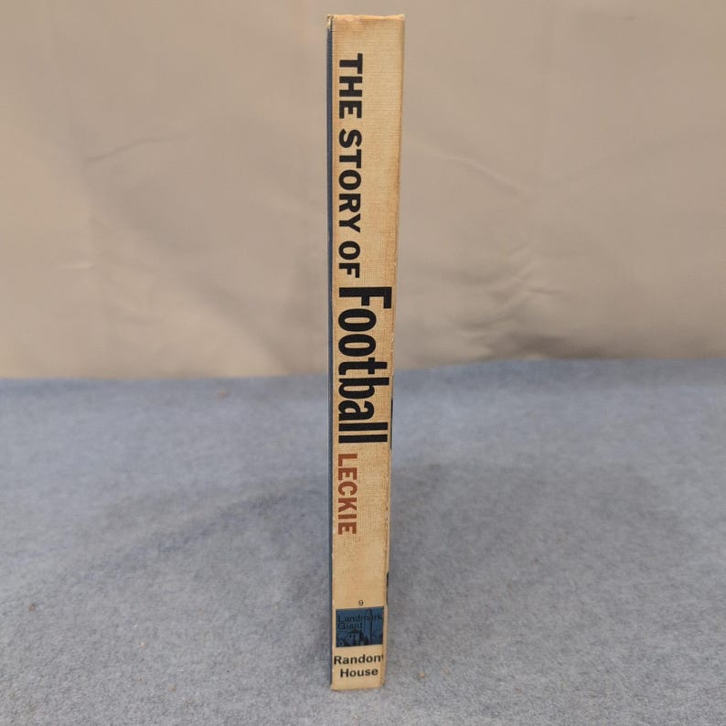 The Story of Football by Robert Leckie Landmark Giant Random House 1969 Vintage image 2