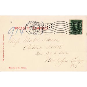 1905 South St Pittsfield Massachusetts Rotograph Co Postcard Pittsfield MA VG image 2