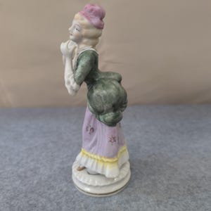 VTG Porcelain Figurine Lady Woman Figurine Produced by Hal-sey Fifth Ave. L & M image 3