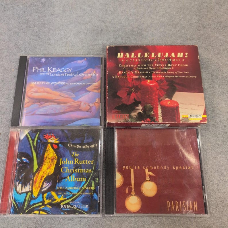 Christmas CD Lot Phil Keaggy John Rutter Hallelujah Classical 3 CD Set Parisian image 1