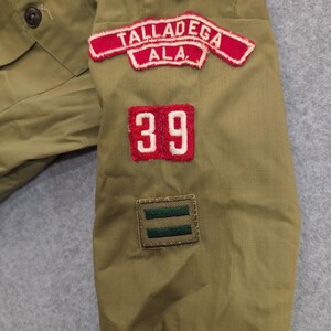 Vintage Boys Scouts of America Uniform Shirt Talladega Ala Choccolocco Council image 4