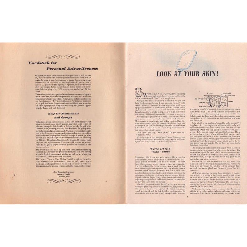 Vintage Thru the Looking Glass to Good Grooming Procter & Gamble Booklet image 3