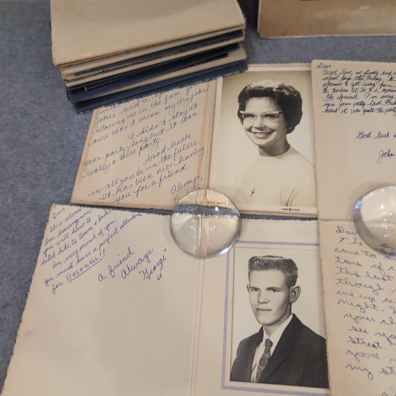 VTG Westfield High School 1963 Portrait Lot & 1950s Class Photo Massachusetts image 2