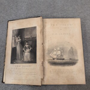 1834 The Pilot A Tale of the Sea J.F. Cooper London Richard Bentley Hardcover image 4