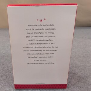 Hallmark Keepsake Borta med vinden Scarletts gröna klänning julgransprydnad bild 2