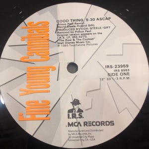Fine Young Cannibals Good Thing 12 Vinyl Prince Paul Remix Promo IRS-23959 1989 image 6