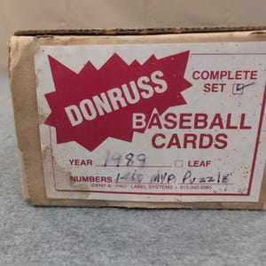1989 Donruss Baseball Complete Set 1-660 MVP Puzzle Warren Spahn NM image 1