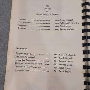 1982 Our Favorite Recipes First United Methodist Church Talladega AL Cookbook image 3