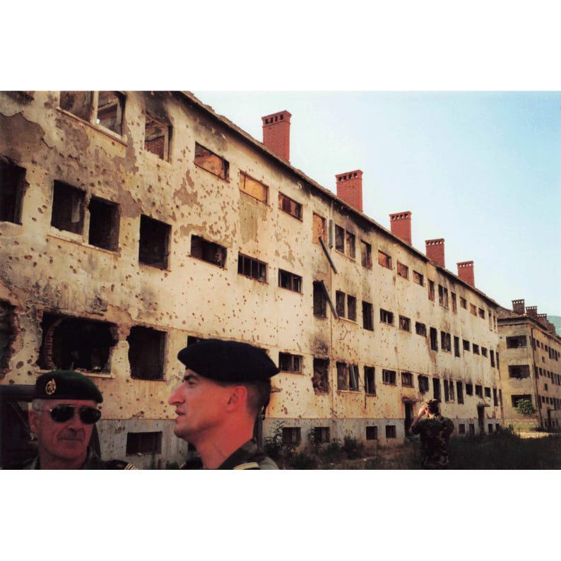 Vintage 1999 Bosnia War SFOR Peacekeepers Sarajevo Mostar Photo Lot of 13 image 6