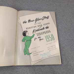1950 The Hour Glass Anniston High School Jahrbuch Alabama Bulldogs Vol 31 Bild 4