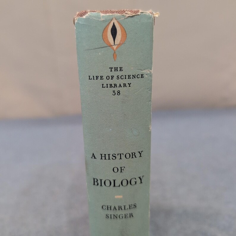 A History of Biology Charles Singer 1962 Revised Edition Hardcover Dust Jacket image 2