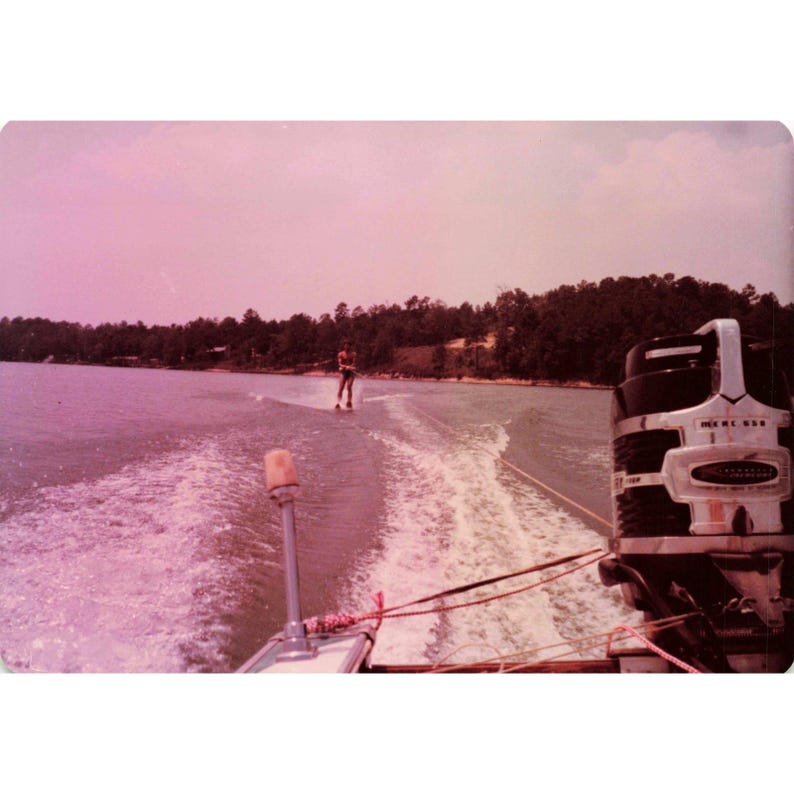 Vintage 1970s Lake Water Skiing Photos Lot of 6 Mercury 650 Motor 3.5x5 image 6