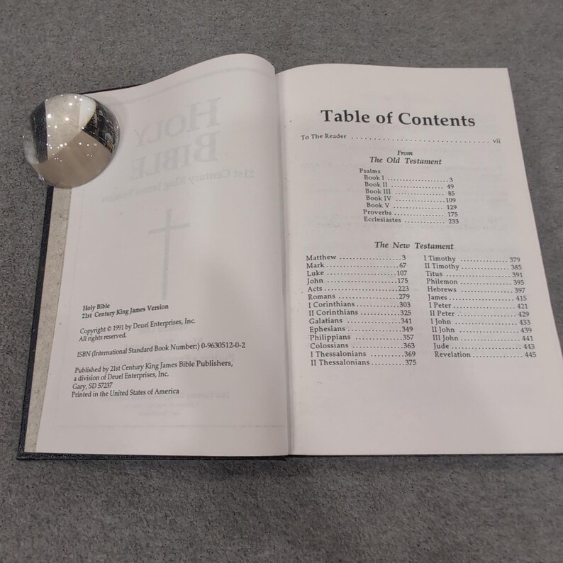 21st Century King James Version Holy Bible Volume One New Testament Psalms KJ21 image 3