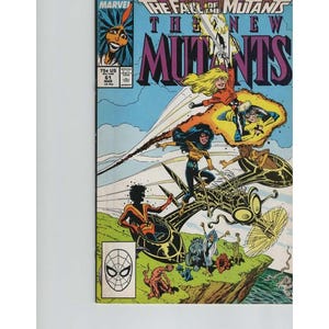 New Mutants #61 Marvel Comic Book 1988 Fall of the Mutants image 1