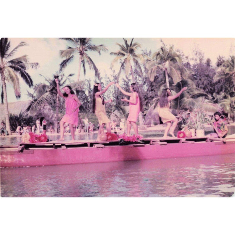 Vintage 1970s Polynesian Cultural Center Hawaii Canoe Pageant Photo Lot of 16 image 13