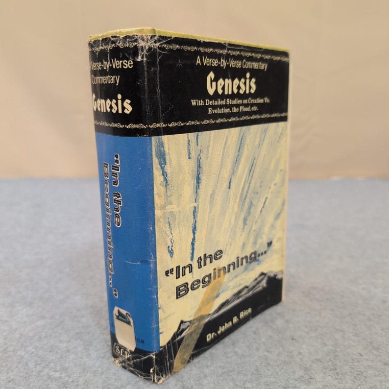 In the Beginning Genesis Commentary Dr John R Rice 1975 Hardcover 087398403X image 1
