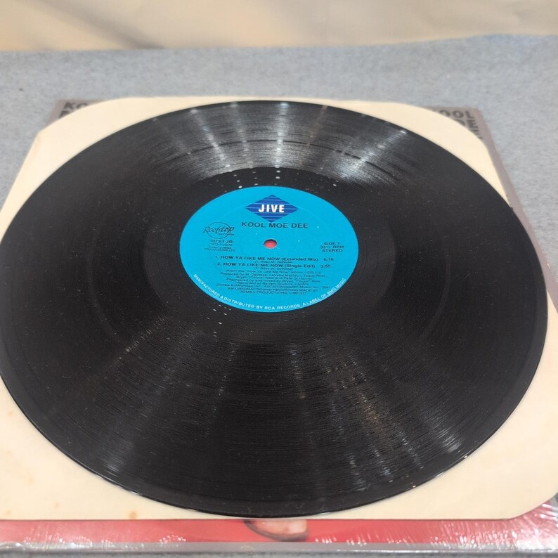 Kool Moe Dee, How Ya Like Me Now, 12 single vinyle 1987 Jive Rooftop 1073-1-JD TB image 3
