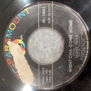 Lloyd Price Wont'cha Come Home ABC-Paramount 45-10062 Vinyl 45 image 1