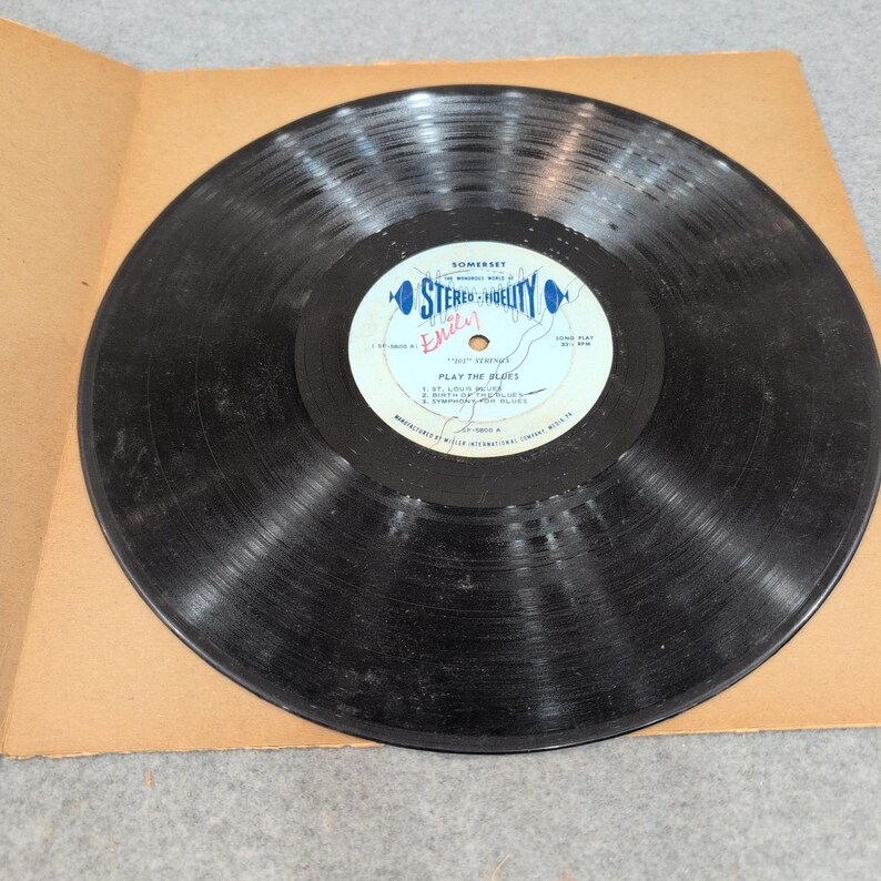 101 Strings Play The Blues Vinyl LP Somerset SF-5800 W.C. Handy Tribute Jazz 12" image 3