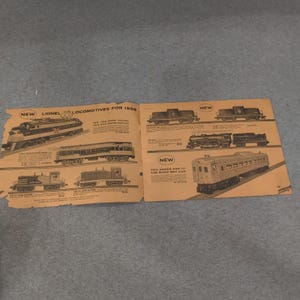 Vintage 1956 Lionel Trains Catalog Pages New Haven Locomotive Accessories 2350 image 2